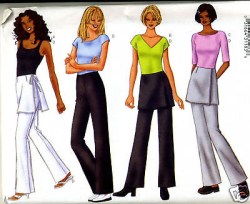 6476 EASY FIT STRT PANTS & MINI OVERSKIRT PATTERN 6-10